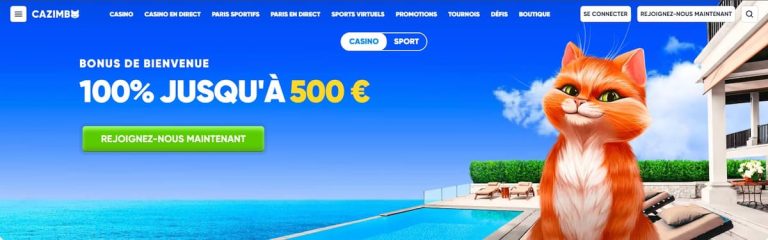 Cazimbo Casino bonus bienvenue