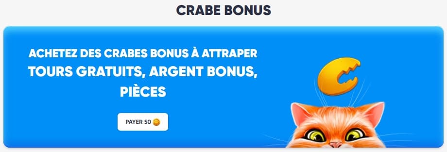Cazimbo Casino Crabe bonus