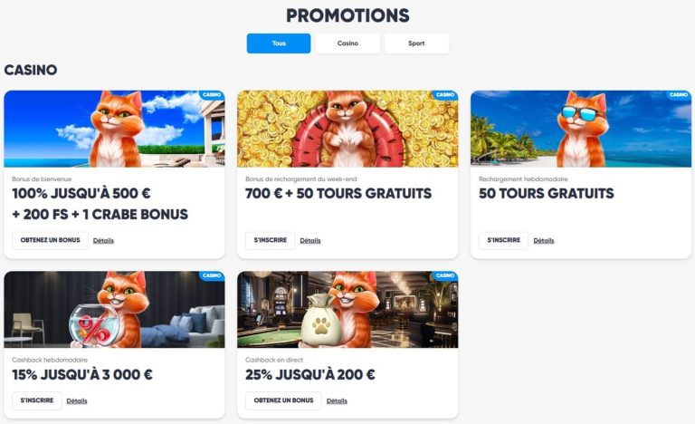Cazimbo Casino promotions